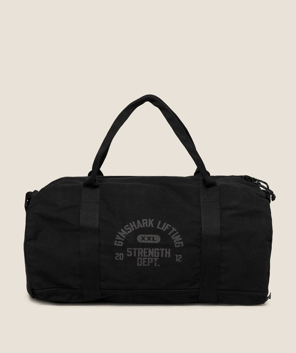 Strength Dept Canvas Duffle Bag - Black