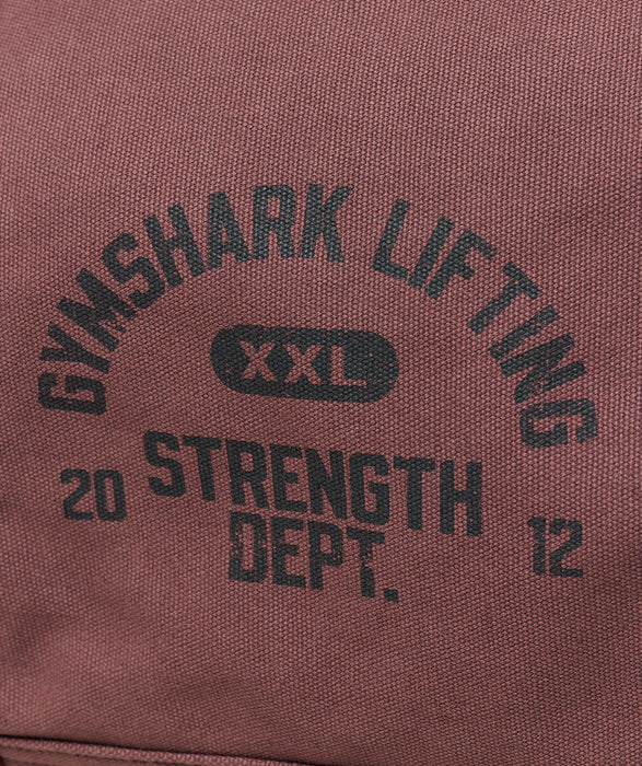 Strength Dept Canvas Duffle Bag - Burgundy Brown