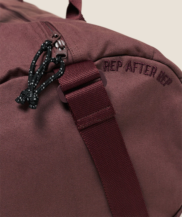 Strength Dept Canvas Duffle Bag - Burgundy Brown