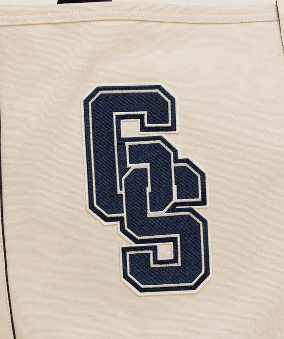 Collegiate Tote Bag - Heavy Blue/Oat White/Athletic Burgundy