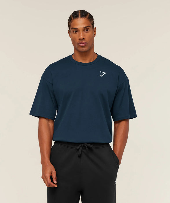 Crest Oversized T-Shirt - GS Navy