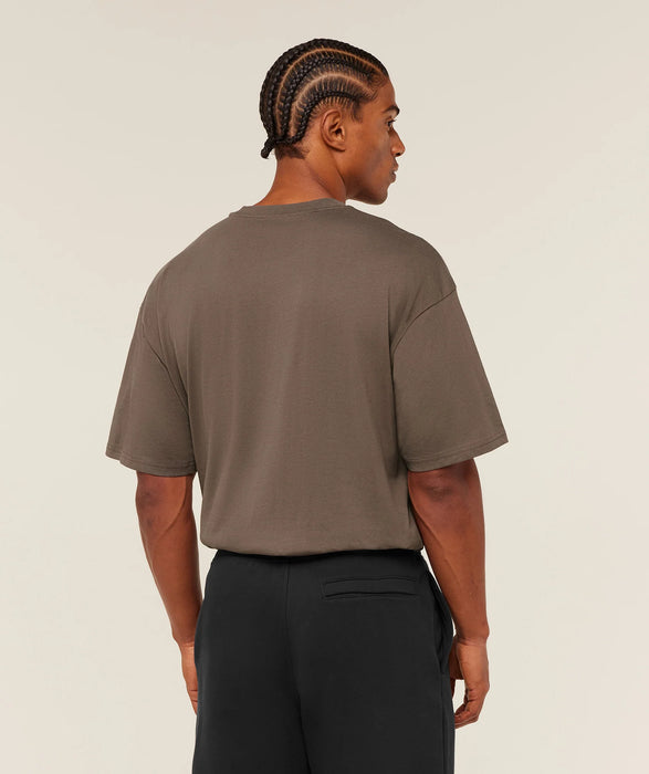 Crest Oversized T-Shirt - Soft Brown