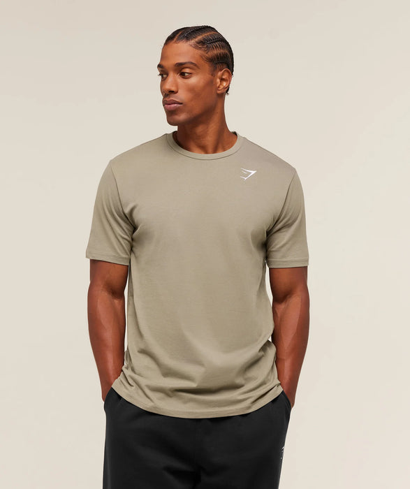 Crest T-Shirt - Linen Brown