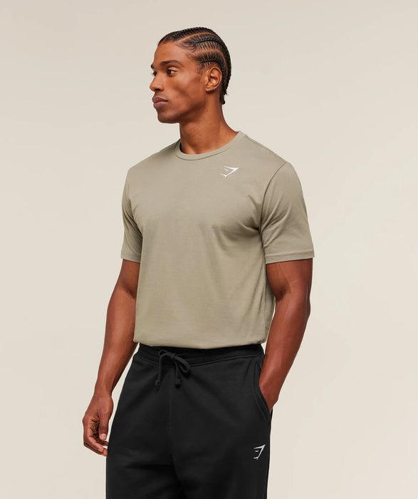 Crest T-Shirt - Linen Brown