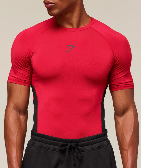 Element Baselayer T-Shirt - Carmine Red/Black
