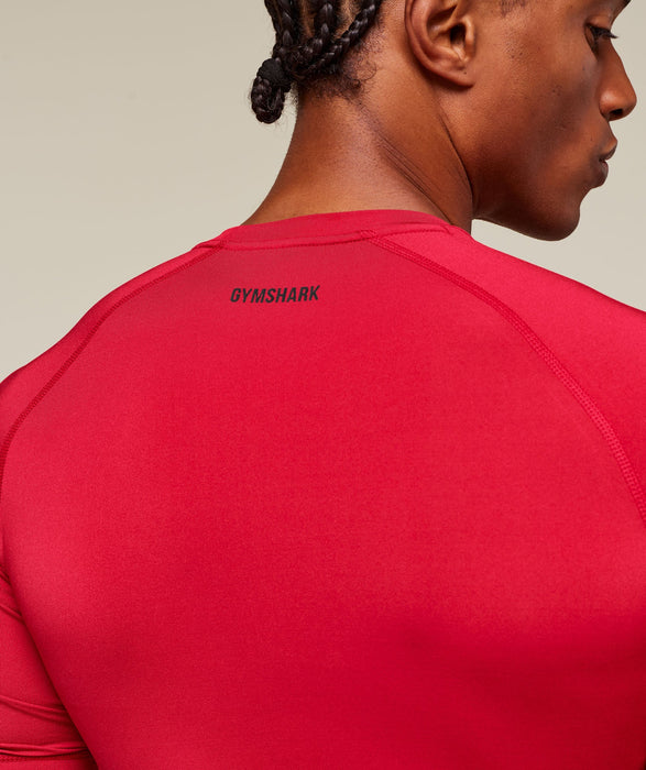 Element Baselayer T-Shirt - Carmine Red/Black