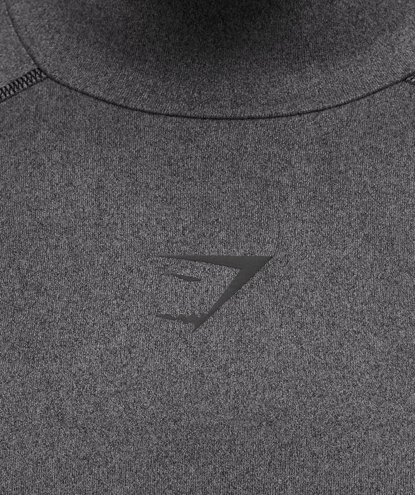 Element Baselayer Mock Neck Long Sleeve T-Shirt - GS Black/GS Dark Grey Marl