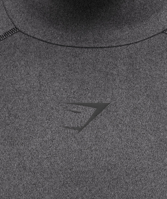 ELEMENT BASELAYER MOCK NECK LONG SLEVEE T-SHIRT - GS Black/GS Dark Grey Marl
