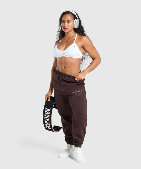 Bulking Season Brushed Joggers - Heritage Brown
