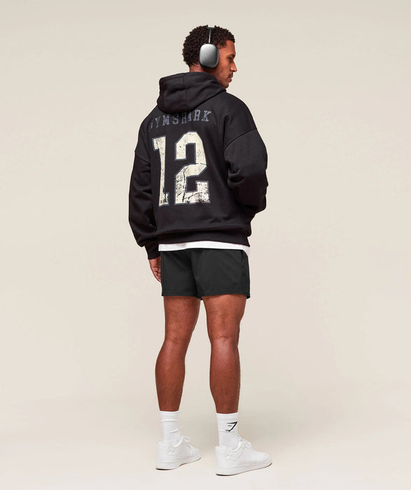 Collegiate Graphic Hoodie - Black