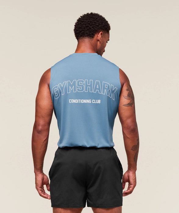 For The Ones Cut Off Tank - Classic blue