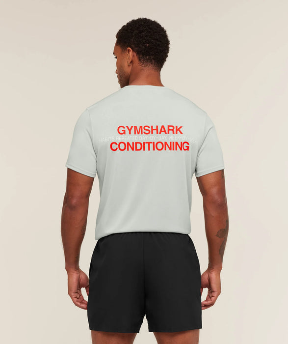 Gymshark Conditioning T-Shirt - Light Grey
