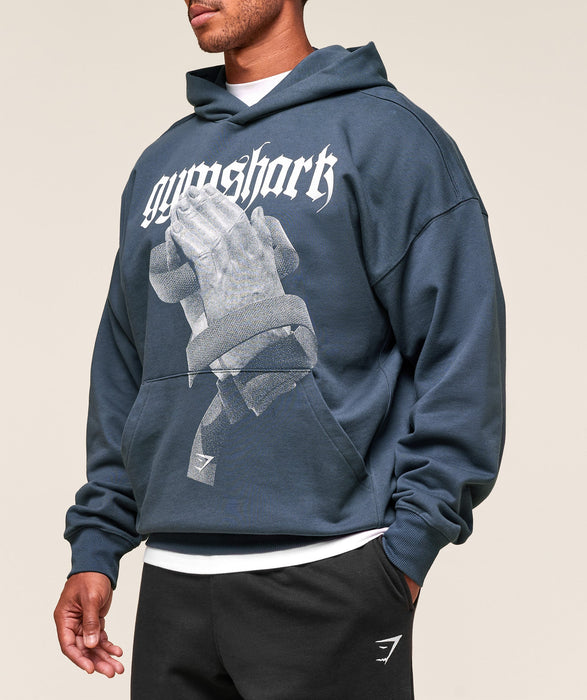 Prayer Hands Hoodie - Blue