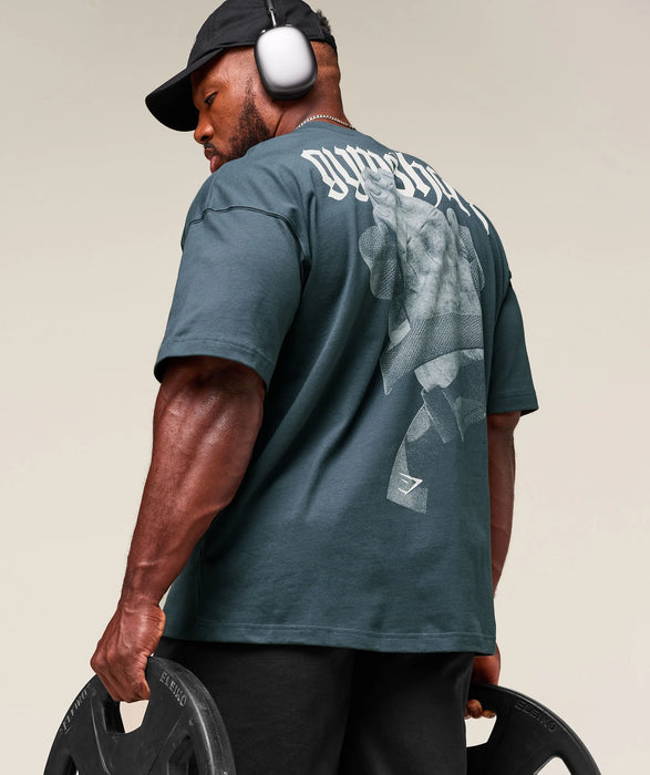 Prayer Hands T-Shirt - Titanium Blue