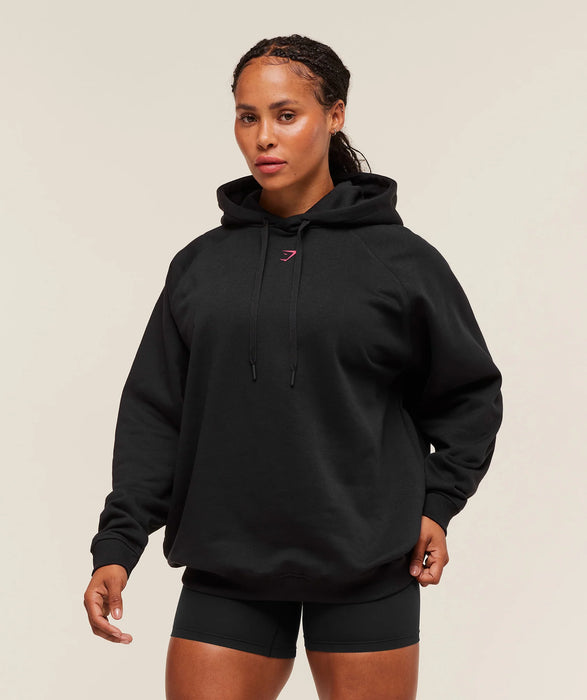 STRENGTH DEPARTMENT OVERSIZED HOODIE - BLACK