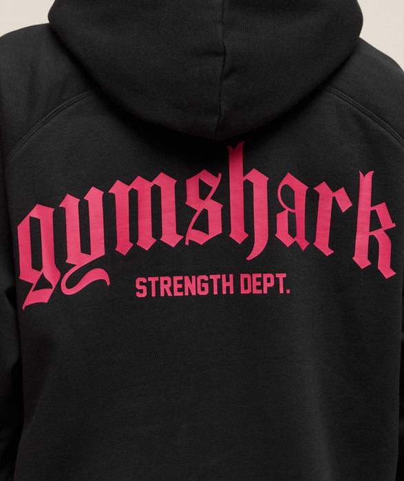 STRENGTH DEPARTMENT OVERSIZED HOODIE - BLACK