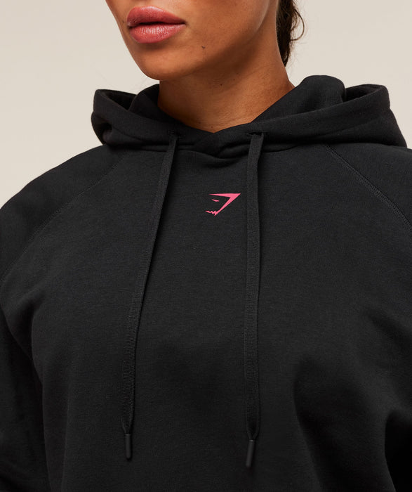 STRENGTH DEPARTMENT OVERSIZED HOODIE - BLACK