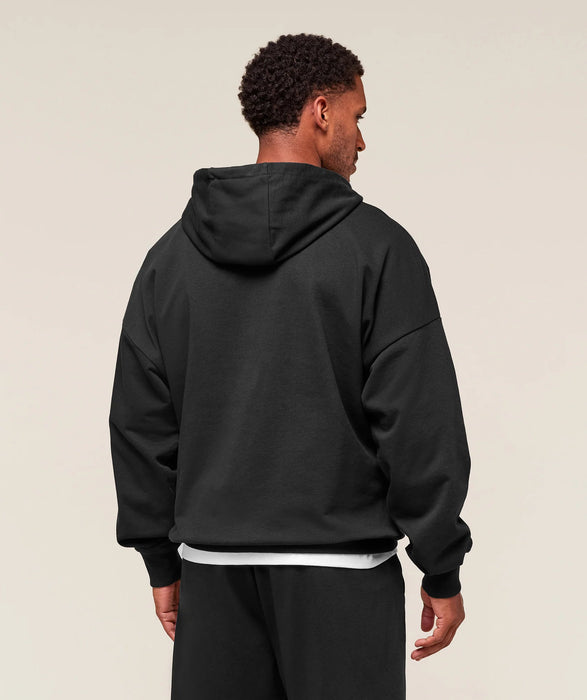 Worn Graphic Hoodie - Black