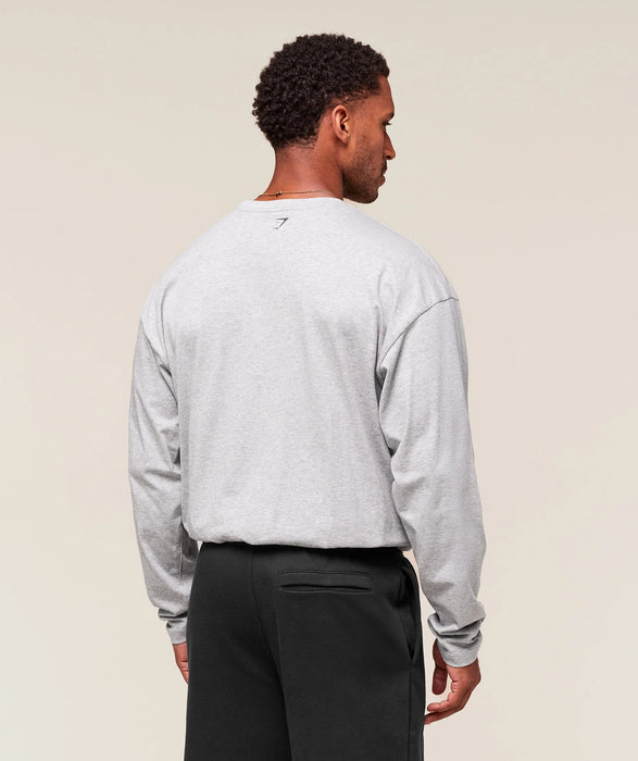 Campus Hoodie - Light Grey Core Marl