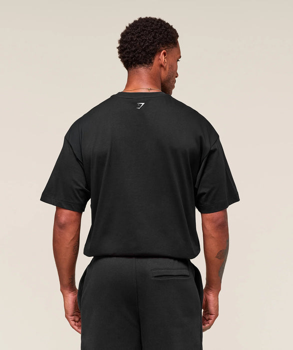 Worn Graphic T-Shirt - Black