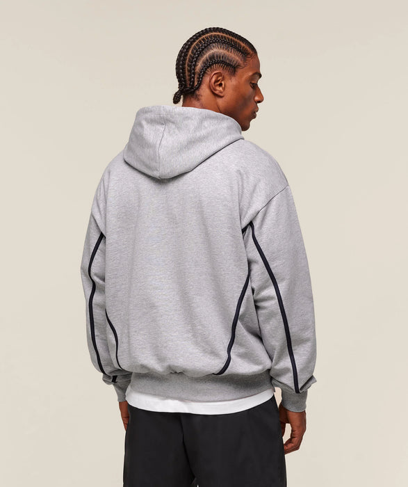 Gymshark GSLC Hoodie - Light Grey Core Marl / Blue