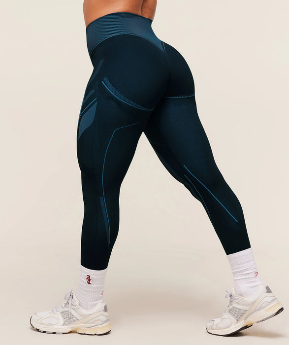 Gymshark x Analis Seamless Legging - Midnight blue / Lats blue