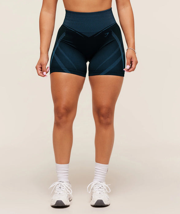 Gymshark x Analis Seamless Short - Midgnight Blue / Lats Blue