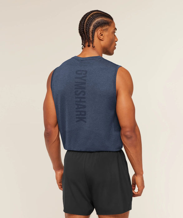 Lightweight Seamless Tank - Heavy Blue/Marl