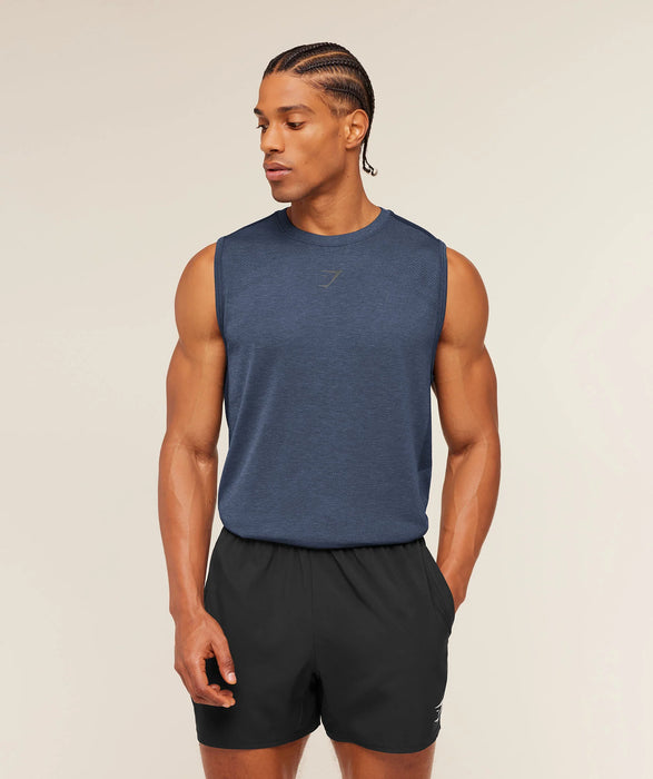 Lightweight Seamless Tank - Heavy Blue/Marl