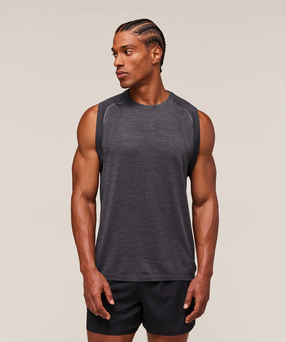 Versatile Seamless Tank - Dark Grey/Black