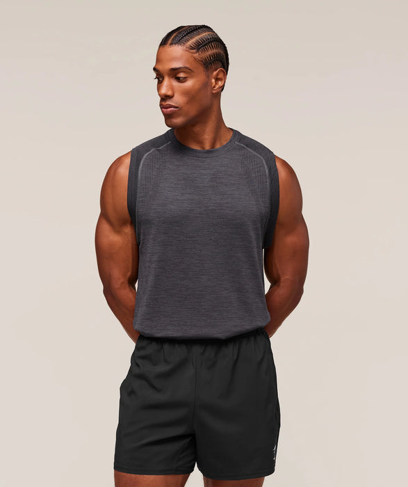 Versatile Seamless Tank - Dark Grey/Black