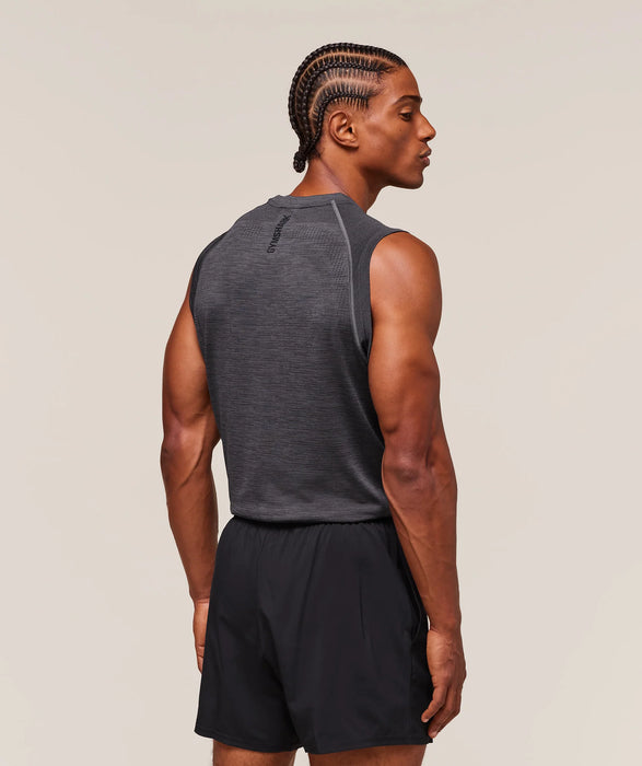 Versatile Seamless Tank - Dark Grey/Black