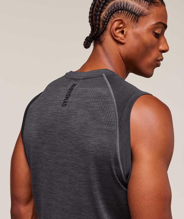 Versatile Seamless Tank - Dark Grey/Black