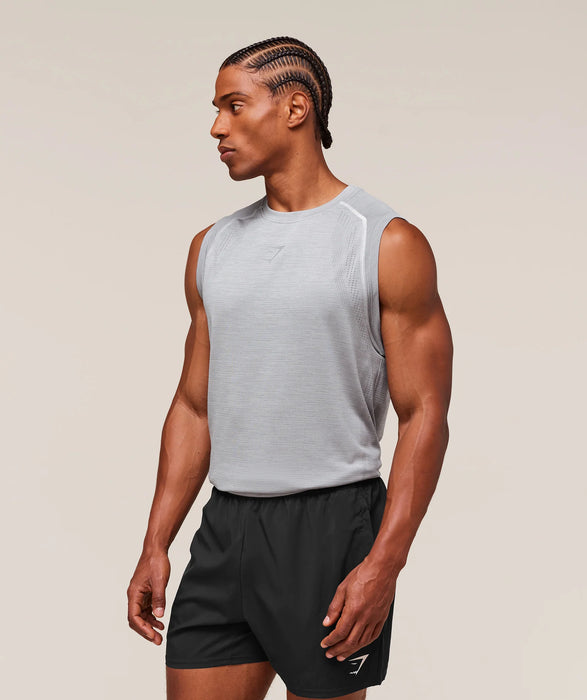 Versatile Seamless Tank - Light Grey/Smokey Grey