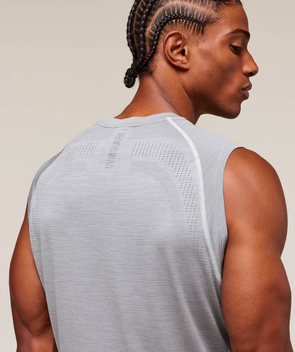 Versatile Seamless Tank - Light Grey/Smokey Grey