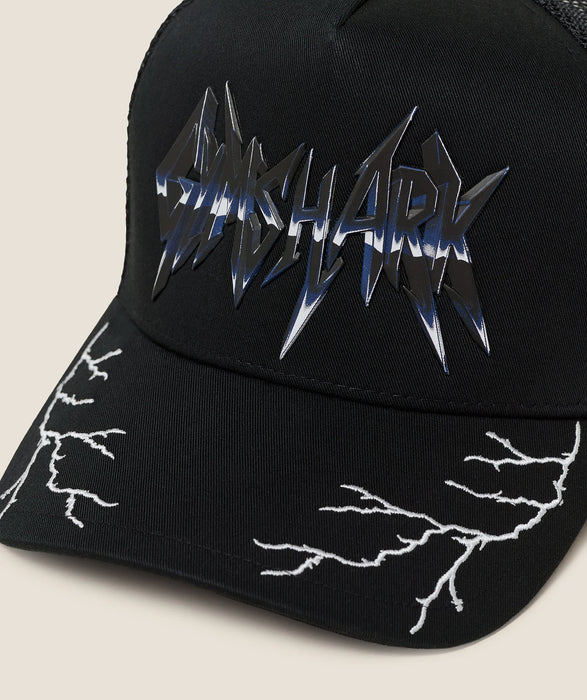 Lightning Graphic Trucker Cap GS Black
