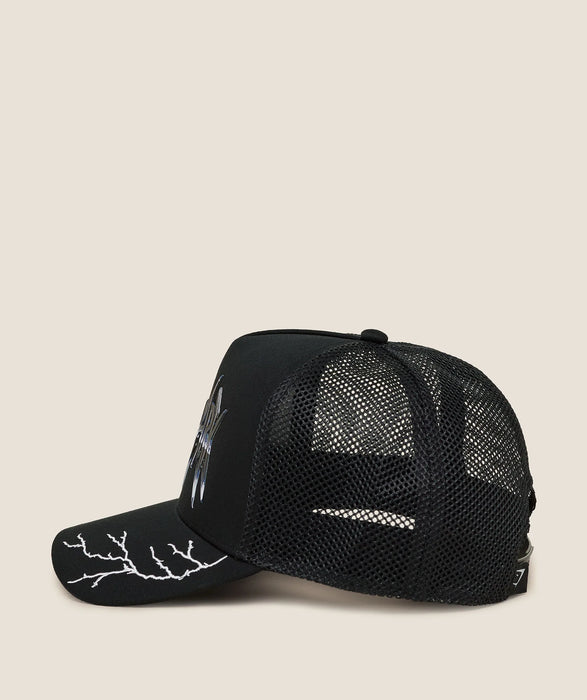Lightning Graphic Trucker Cap GS Black