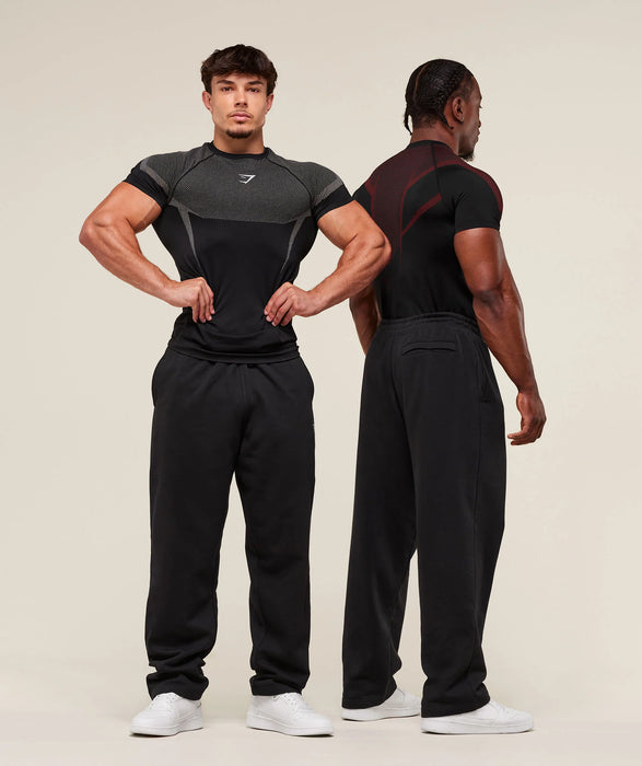 ONYX 5.0 SEAMLESS T-SHIRT - BLACK/LIGTH GREY