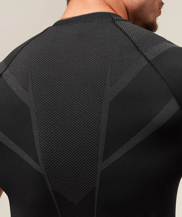 ONYX 5.0 SEAMLESS T-SHIRT - BLACK/ONYX GREY