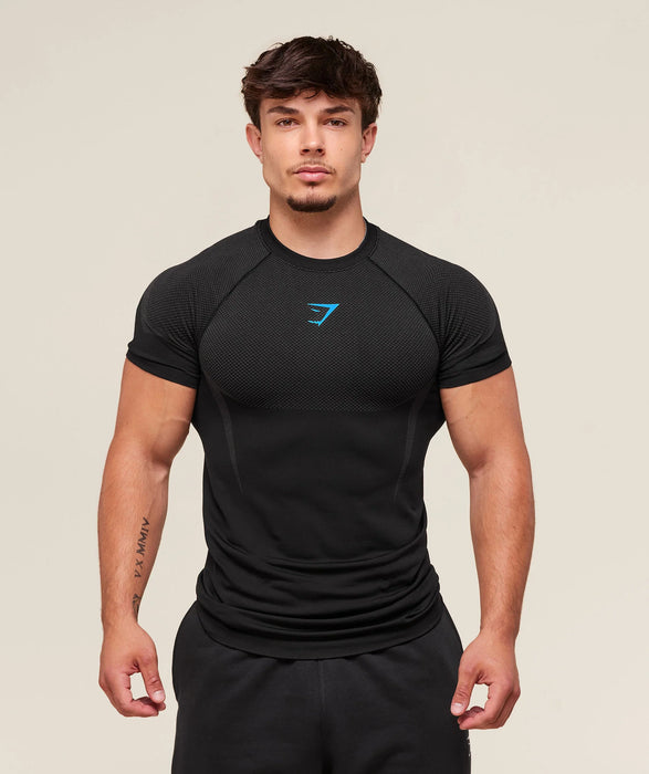ONYX 5.0 SEAMLESS T-SHIRT - BLACK/ONYX GREY