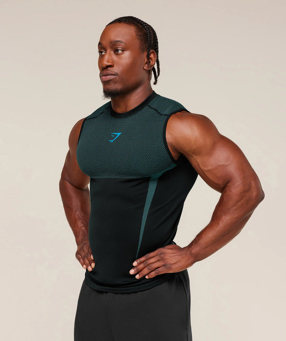 ONYX 5.0 TANK - BLACK/BRAND BLUE