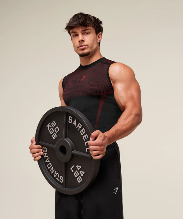 ONYX 5.0 TANK - BLACK/CARMINE RED