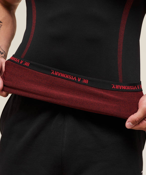 ONYX 5.0 TANK - BLACK/CARMINE RED