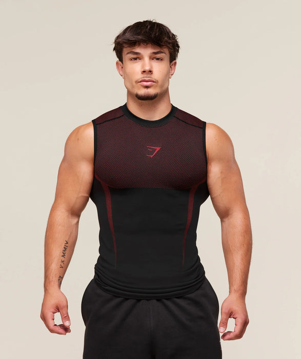 ONYX 5.0 TANK - BLACK/CARMINE RED