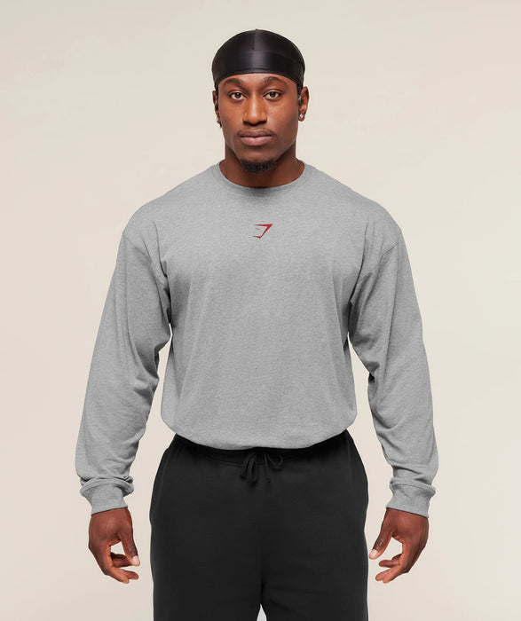 Power Long Sleeve T-Shirt - Charcoal Core Marl
