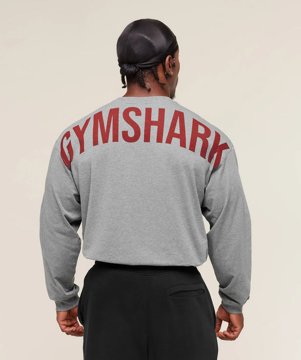 Power Long Sleeve T-Shirt - Charcoal Core Marl