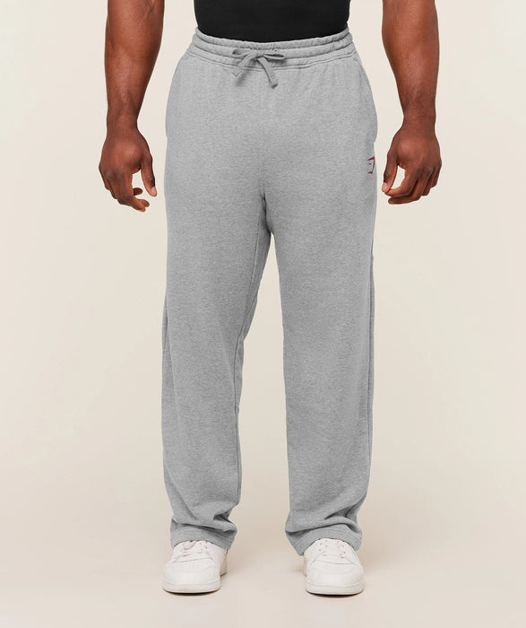 Power Straight Leg Pants - Charcoal Core Marl/Sets Red