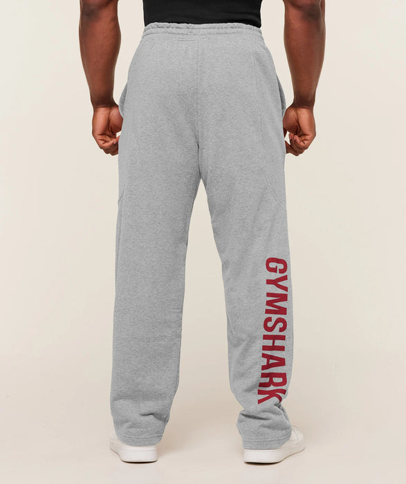 Power Straight Leg Pants - Charcoal Core Marl/Sets Red