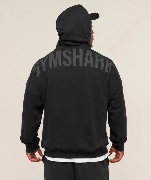 Power Zip Up Hoodie - Black