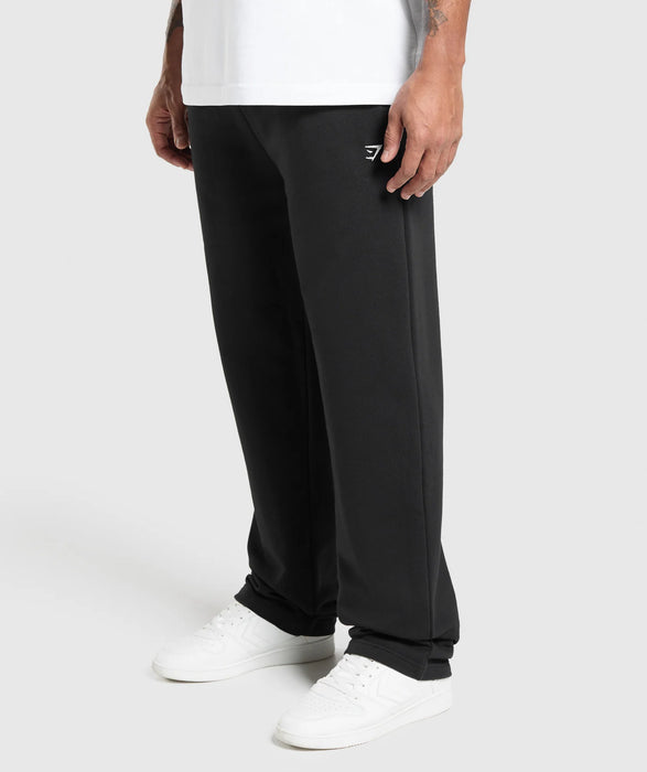 REST DAY ESSENTIALS STRAIGHT LEG JOGGERS - BLACK